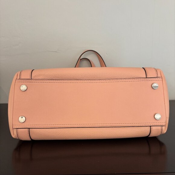 Michael Kors Rosemary Light Pink Large Pebbled Leather Shoulder Bag - Picture 8 of 11